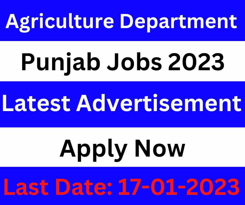 Agriculture Department Jobs 2023 