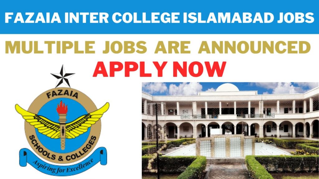 Fazaia Inter College Islamabad Jobs