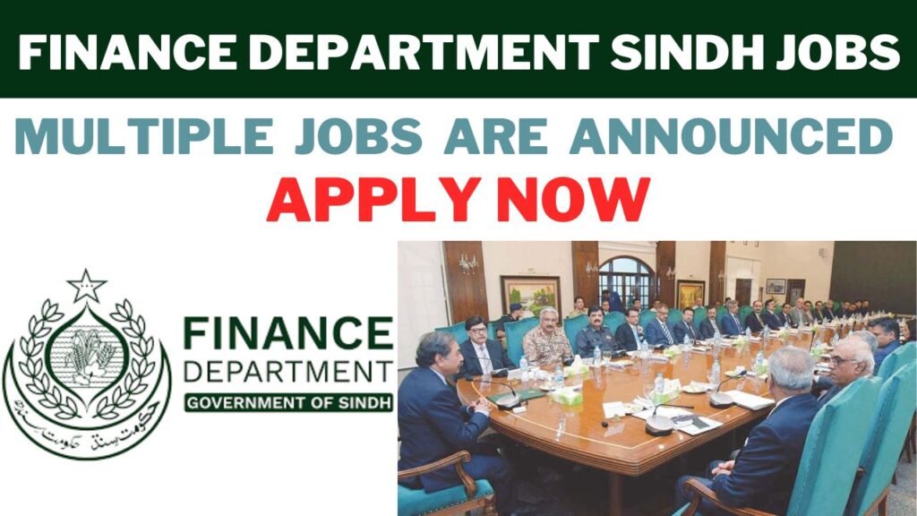 Finance Department Sindh Jobs