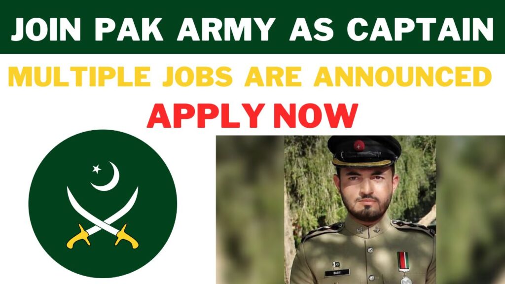 join pak army as captain