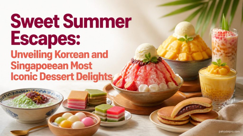 Sweet Summer Escapes Unveiling Korean and Singaporean Most Iconic Dessert Delights